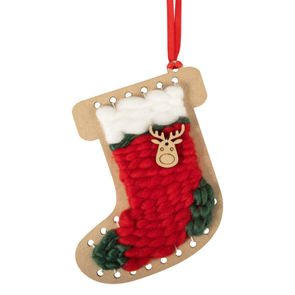 Weaving Stocking Decoration Full Craft Kit - All Materials & Instructions Included