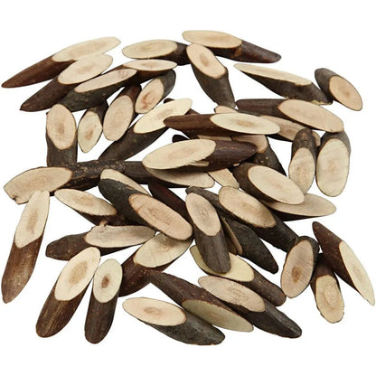 Wood Mix 30mm 6mm 230g Christmas Crafts Holiday Decorations