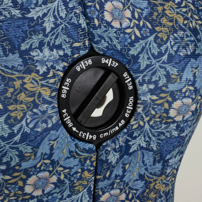 Woodblock Floral Medium Dress Form - Adjustable Mannequin with Floral Print Fabric - Home - Crafts