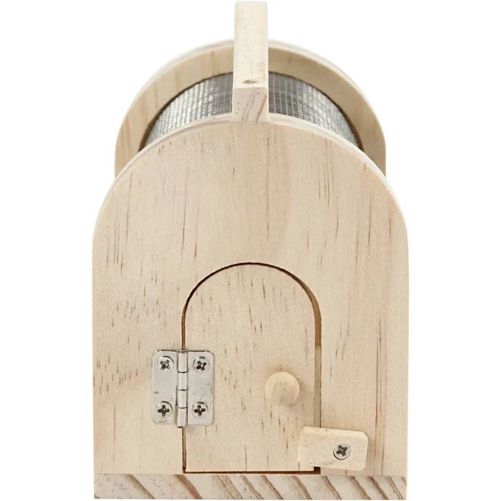 Wooden Insect Cage With Elastic Closure Toys Decoration Crafts