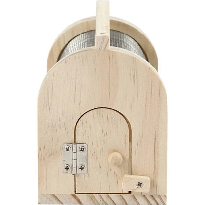 Wooden Insect Cage With Elastic Closure Toys Decoration Crafts