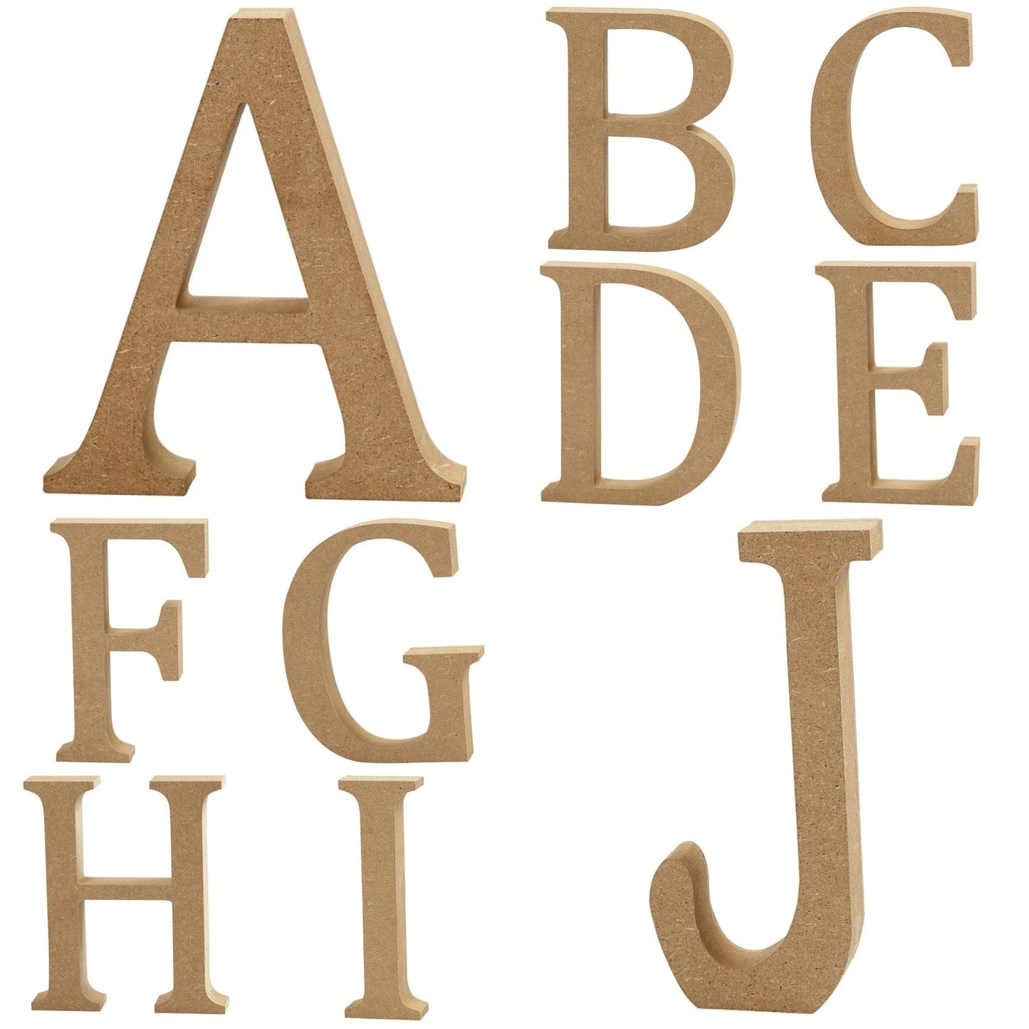 Wooden Letters Large 13cm MDF Capital Letters Numbers & Symbols for Crafts