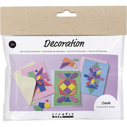Zen Card Making Kit for Kids - Create 3 Patterned Cards with EVA Foam Shapes - Home - Crafts