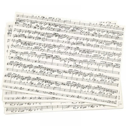 10 x 21cm Music Notes Musician Design Paper Craft For Card Making Scrapbooking 100g - Home-Crafts