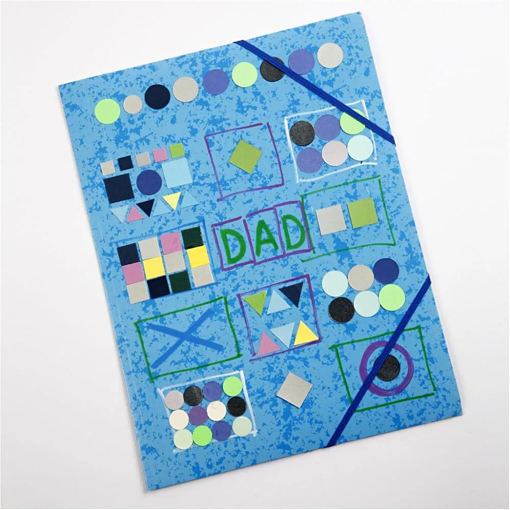 10,000 Mosaic Pieces 3 Round Circles Card Mixed Colours Making Kids Craft 180g