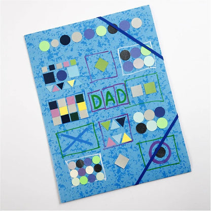 10,000 Mosaic Pieces 3 Round Circles Card Mixed Colours Making Kids Craft 180g