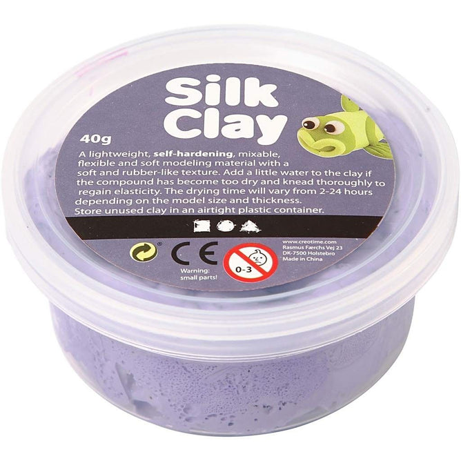 Purple Colour Pliable Lightweight Modelling Compound With Plastic Tub 40 g - Hobby & Crafts