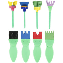 24 Assorted EVA Foam Brushes For Painting With Plastic Handle - Hobby & Crafts