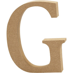 Large MDF Wooden Letter 8 cm - Initial G - Hobby & Crafts