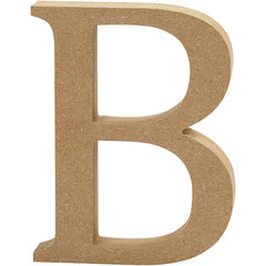 Large MDF Wooden Letter 8 cm - Initial B - Hobby & Crafts