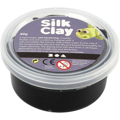 Black Colour Pliable Lightweight Modelling Compound With Plastic Tub 40 g - Hobby & Crafts
