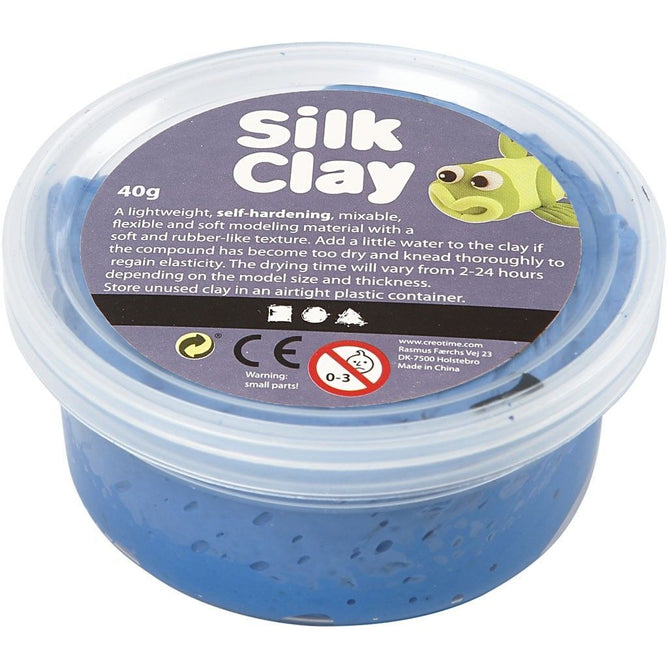 Blue Colour Pliable Lightweight Modelling Compound With Plastic Tub 40 g - Hobby & Crafts