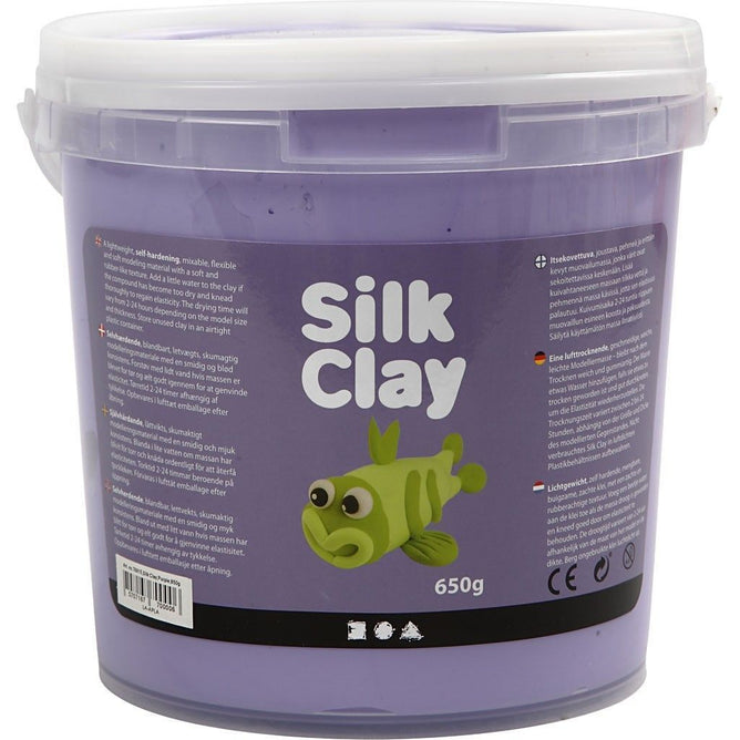 Purple Colour Pliable Lightweight Modelling Compound With Plastic Bucket 650 g - Hobby & Crafts