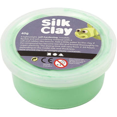 Light Green Colour Pliable Lightweight Modelling Compound With Plastic Tub 40 g - Hobby & Crafts