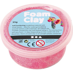 Neon Pink Colour Small Bead Modelling Material With Plastic Tub 35 g - Hobby & Crafts