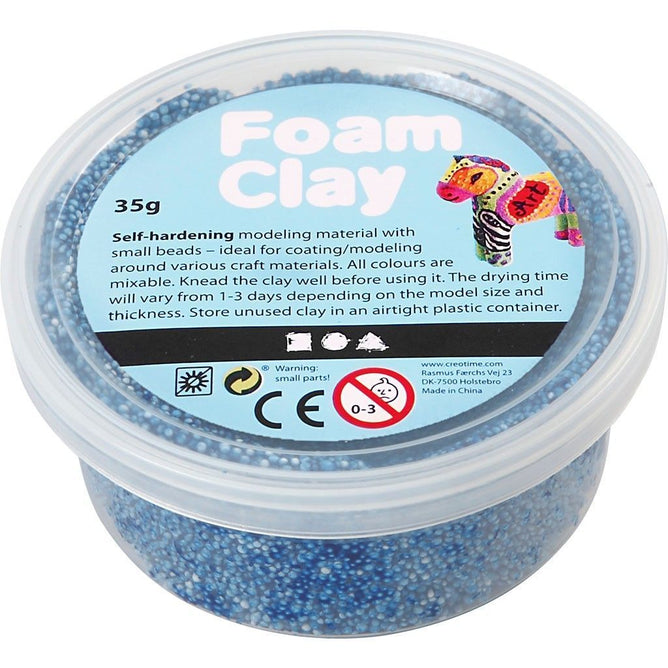 Blue Colour Small Bead Modelling Material With Plastic Tub 35 g - Hobby & Crafts