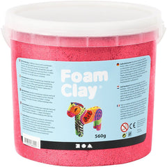 Metallic Red Colour Modelling Material Small Beads With Plastic Bucket 560 g - Hobby & Crafts