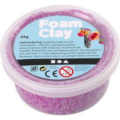 Neon Purple Colour Small Bead Modelling Material With Plastic Tub 35 g - Hobby & Crafts