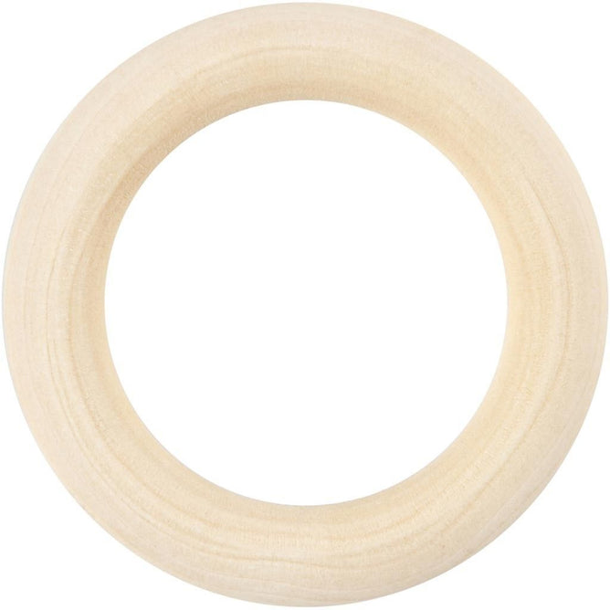 Grass Wood Curtain Ring Wooden Utility Items 55 mm 6Pcs - Hobby & Crafts