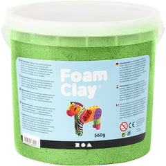 Metallic Green Colour Modelling Material Small Beads With Plastic Bucket 560 g - Hobby & Crafts