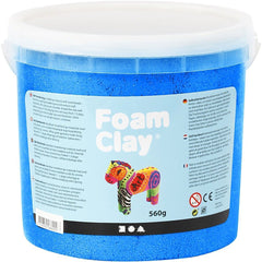 Metallic Blue Colour Modelling Material Small Beads With Plastic Bucket 560 g - Hobby & Crafts