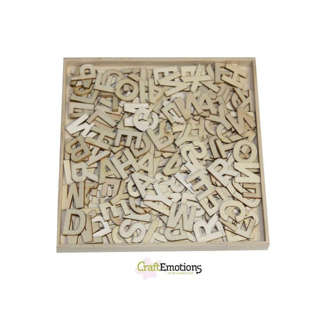 Wooden Ornament Decorations Embellishments Toppers Large Size Basic Alphabets - Hobby & Crafts