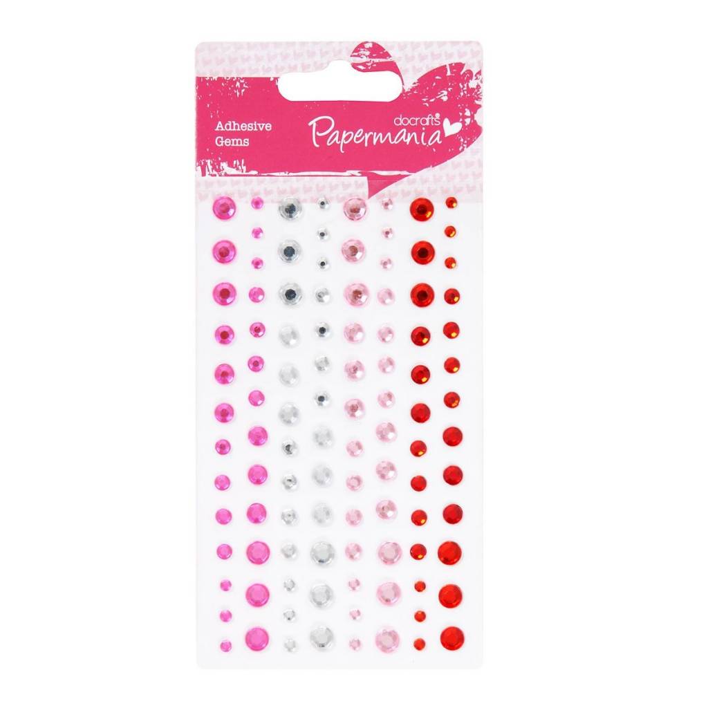 104 x Papermania Adhesive Red Hot Stones Assorted Size Cardmaking Scrapbooking Crafts - Home - Crafts