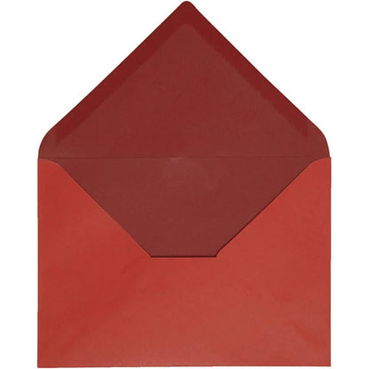 10x Envelopes 11.5x16cm Dual Matching Colours Hammered White Core Confirmation Parties