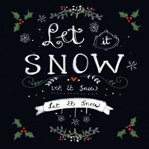 5 Napkins Let It Snow 33 x 33 cm Tissue Decoupage Paper Party Craft - Hobby & Crafts