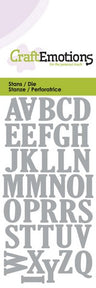 Uppercase Alphabet Stencil Die Universal Embossing Cutting Machine Sizzix Card Making - Hobby & Crafts