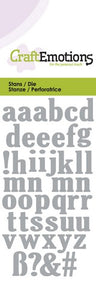 Lowercase Alphabet Stencil Die Universal Embossing Cutting Machine Sizzix Card Making - Hobby & Crafts