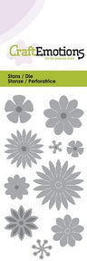 Flower Mix Stencil Die Universal Embossing Cutting Machine Sizzix Card Making - Hobby & Crafts