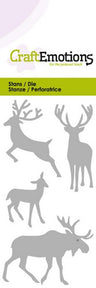 Moose Deer Stencil Die Universal Embossing Cutting Machine Sizzix Card Making - Hobby & Crafts