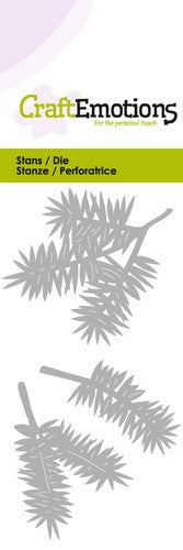 Pine Branches Stencil Die Universal Embossing Cutting Machine Sizzix Card Making - Hobby & Crafts