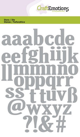 Lowercase Alphabet Stencil Die Universal Embossing Cutting Machine Sizzix Card Making - Hobby & Crafts