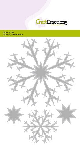 Large Crystals Stencil Die Universal Embossing Cutting Machine Sizzix Card Making - Hobby & Crafts