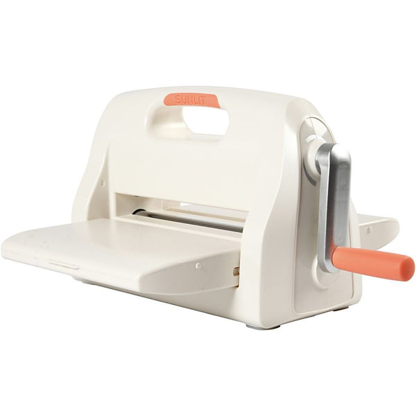 A4 Sunlit White Colour Die Cut Embossing Machine Sizzix With Plate Sheet Worktop - Hobby & Crafts