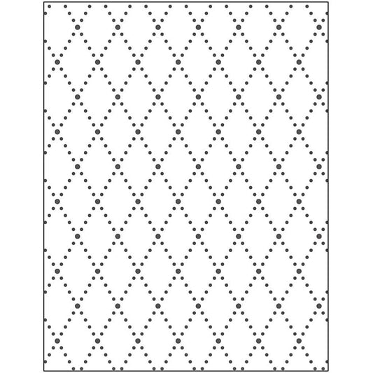 Embossing 2D Rhombus Motifs Folder Punching Machine Silicone Plate Cards Crafts - Hobby & Crafts