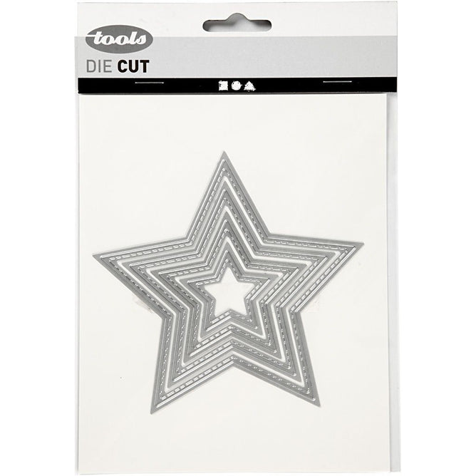 Carving Star Motifs Die Cut Punching Machine Silicone Plate Crad Felt Craft 12cm - Hobby & Crafts