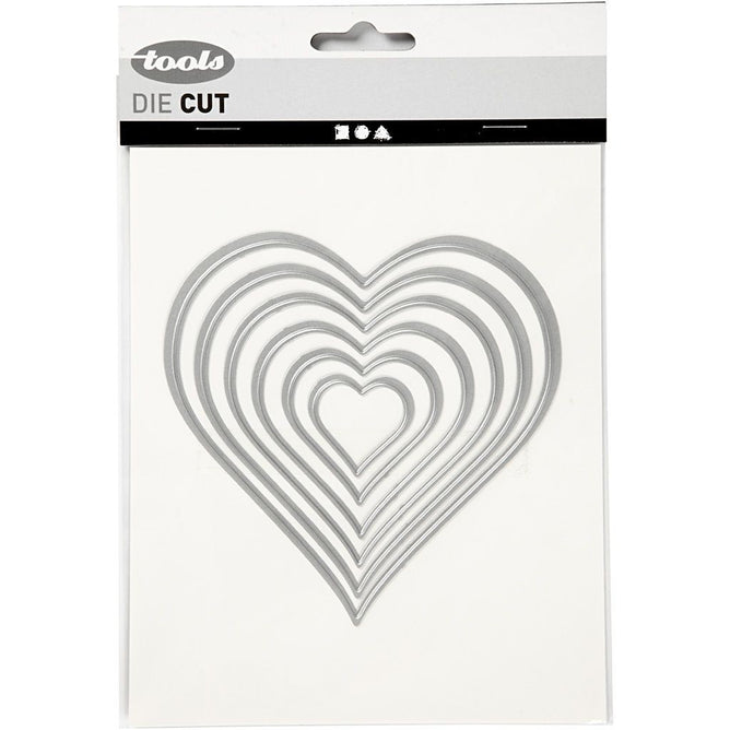 Carving Heart Motifs Die Cut Punching Machine Silicone Plate Card Crafts 11.5 cm - Hobby & Crafts