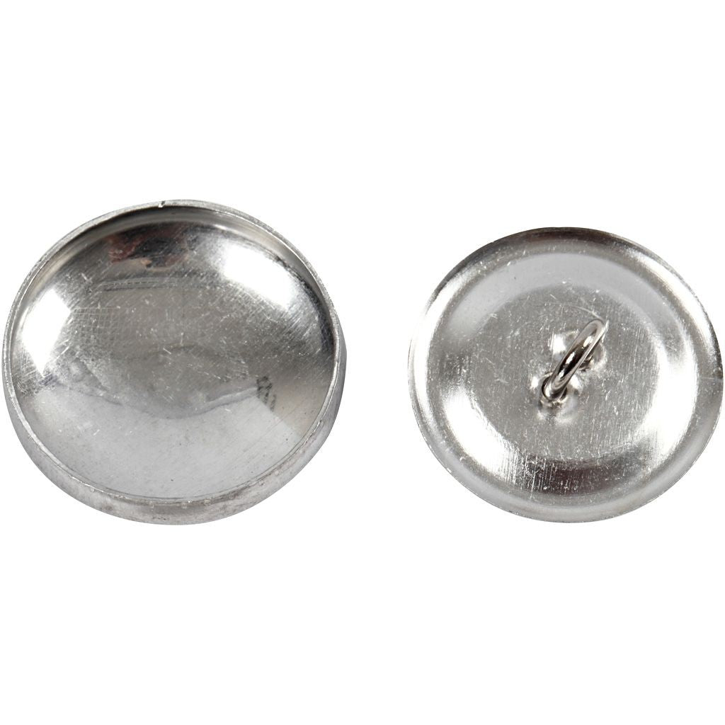 12 x Stianless Steel Round DIY Covered Buttons WIth Tool Set Sewing Crafts 22 mm - Home - Crafts