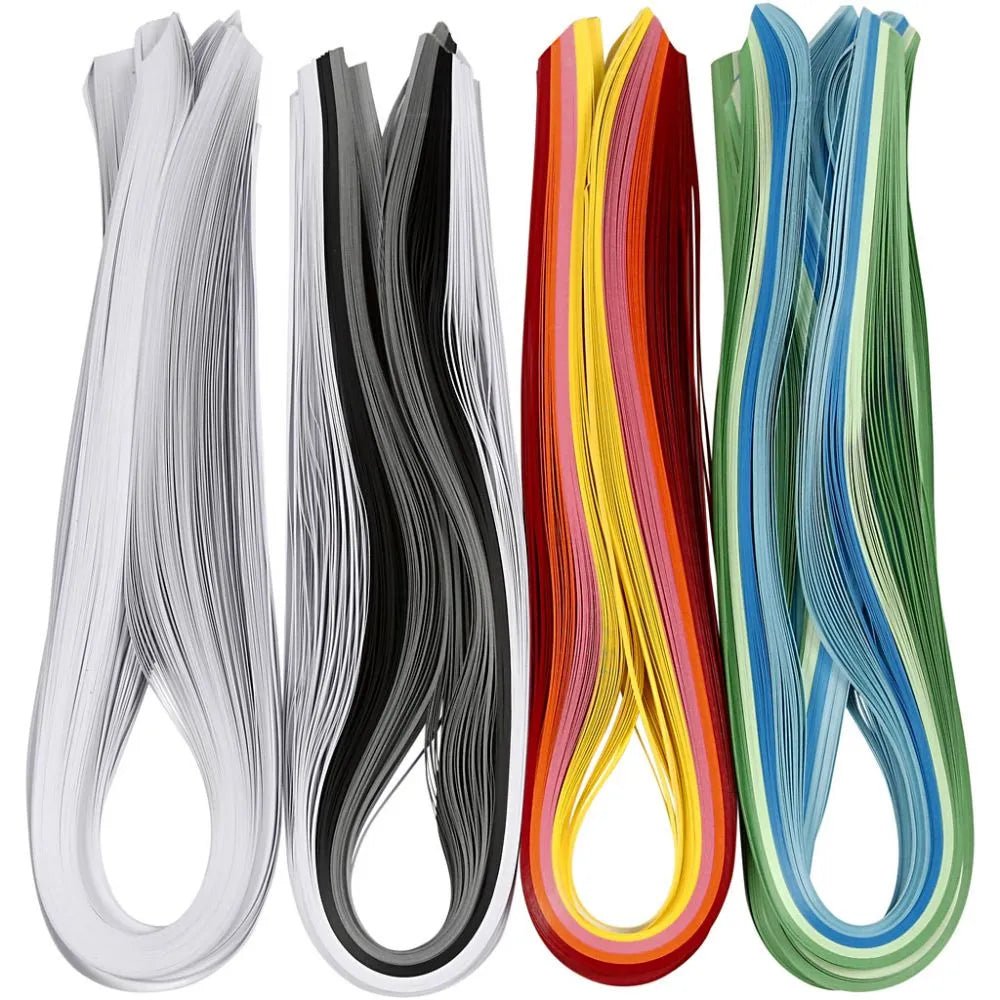 1200 x Quilling Strips Assorted Colour Paper Greeting Cards Bulk Crafts 78 cm