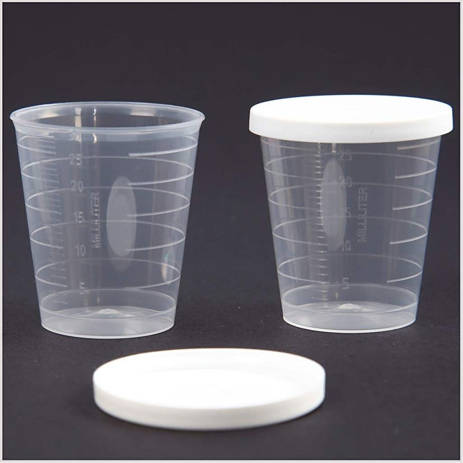Pots with lids, 30ml, 75 pcs