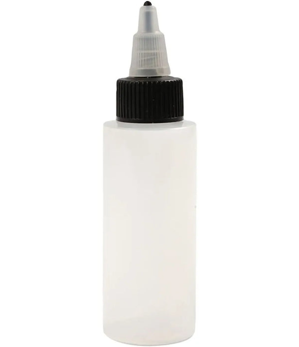 20 x Refillable Plastic Bottles With Screw Tip Lid For Storing Paint Glue 60 ml