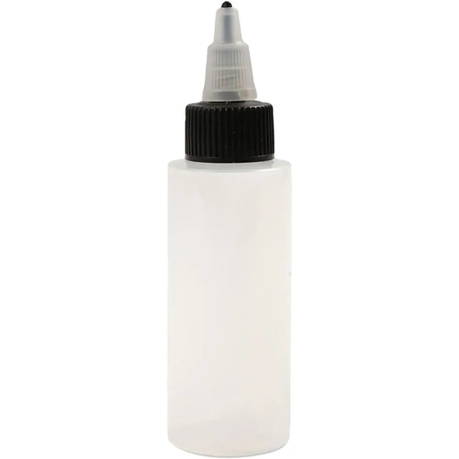 20 x Refillable Plastic Bottles With Screw Tip Lid For Storing Paint Glue 60 ml