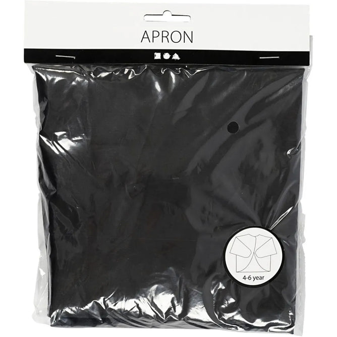 Apron Nylon Black 41cm to 83cm Long Sleeved Painting Crafts Drawing School