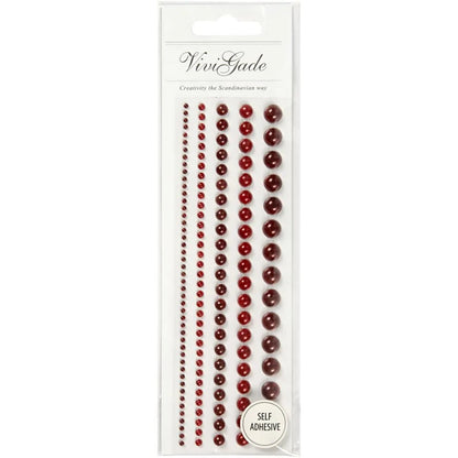 140 x Assorted Colour Self Adhesive Half Pearls With Mother Of Pearl Art Crafts