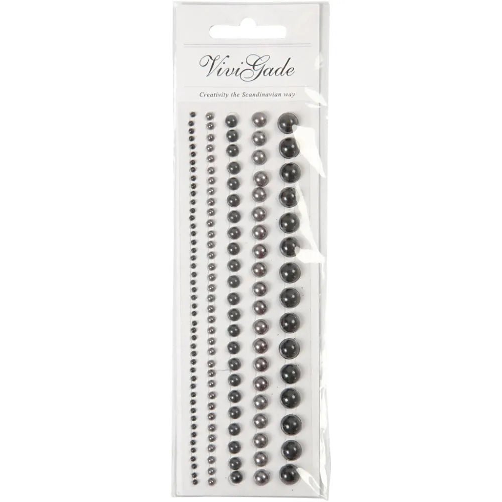 140 x Assorted Colour Self Adhesive Half Pearls With Mother Of Pearl Art Crafts