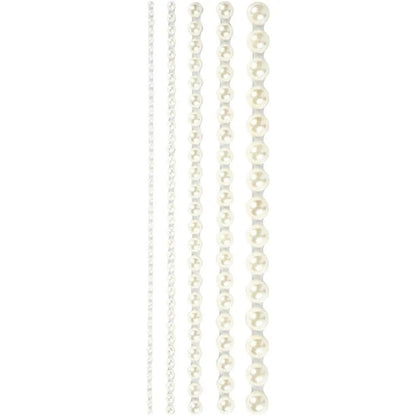 140 x Assorted Colour Self Adhesive Half Pearls With Mother Of Pearl Art Crafts