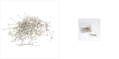 144 x Pins With Pearl Head Floral Bouquets Decor Macramé Crafts - Select Size - Home - Crafts